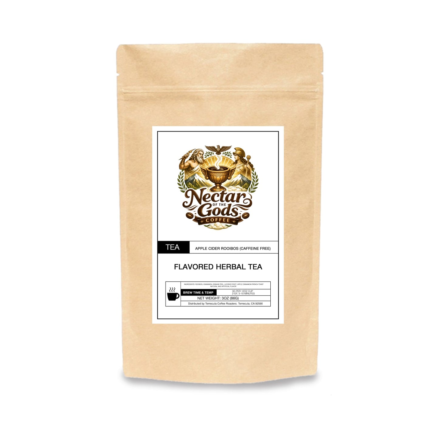 Spiced Rooibos Herbal Tea – Caffeine-Free South African Red Bush Tea with Cinnamon & Orange Peel